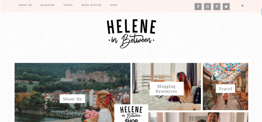 Helene in between blogger that make money from travel blog niche