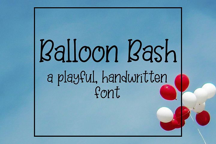 Balloon bash font