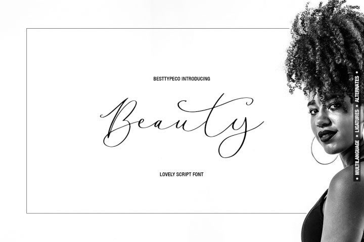 Beauty scrip font