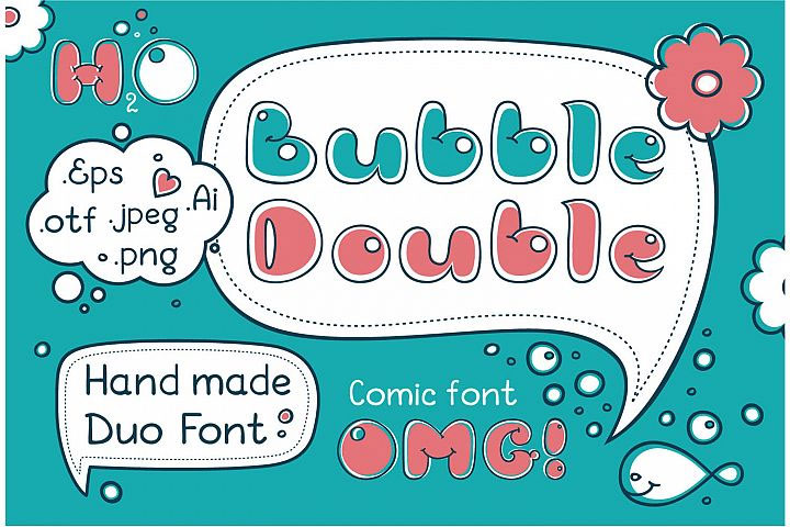 Bubble Double Duo free commercial use font