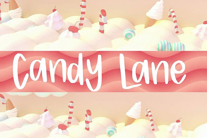 candy lane free commercial use font