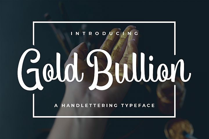 Gold Bullion font