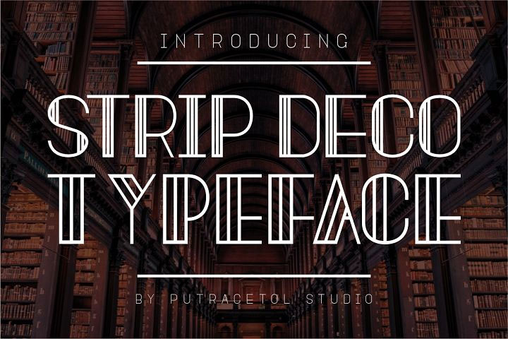 Strip Deco free commercial use font