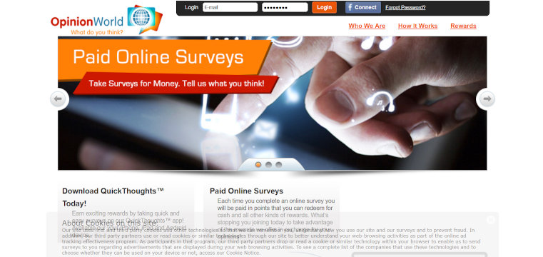 OpinionWorld - Paid online surveys